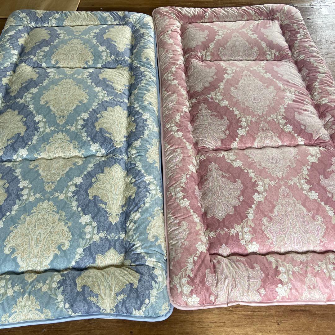 新品　未使用　生地　綿　100％使用　敷布団　シングル　２枚セット