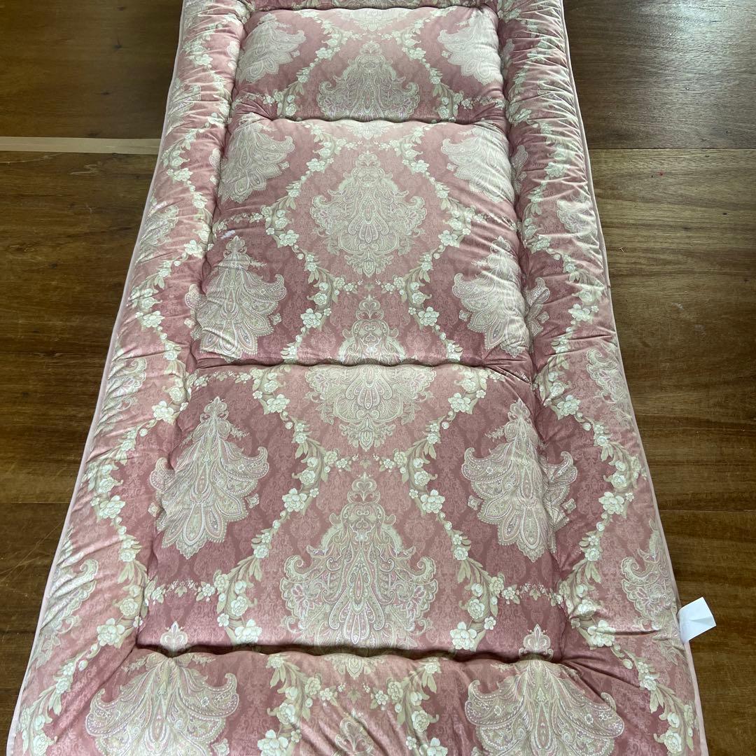 新品　未使用　生地　綿　100％使用　敷布団　シングル　２枚セット