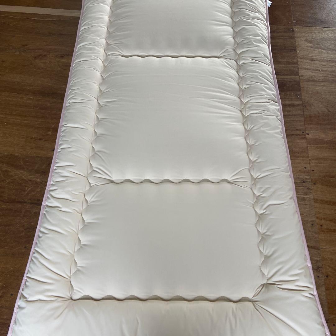 新品　未使用　生地　綿　100％使用　敷布団　シングル　２枚セット