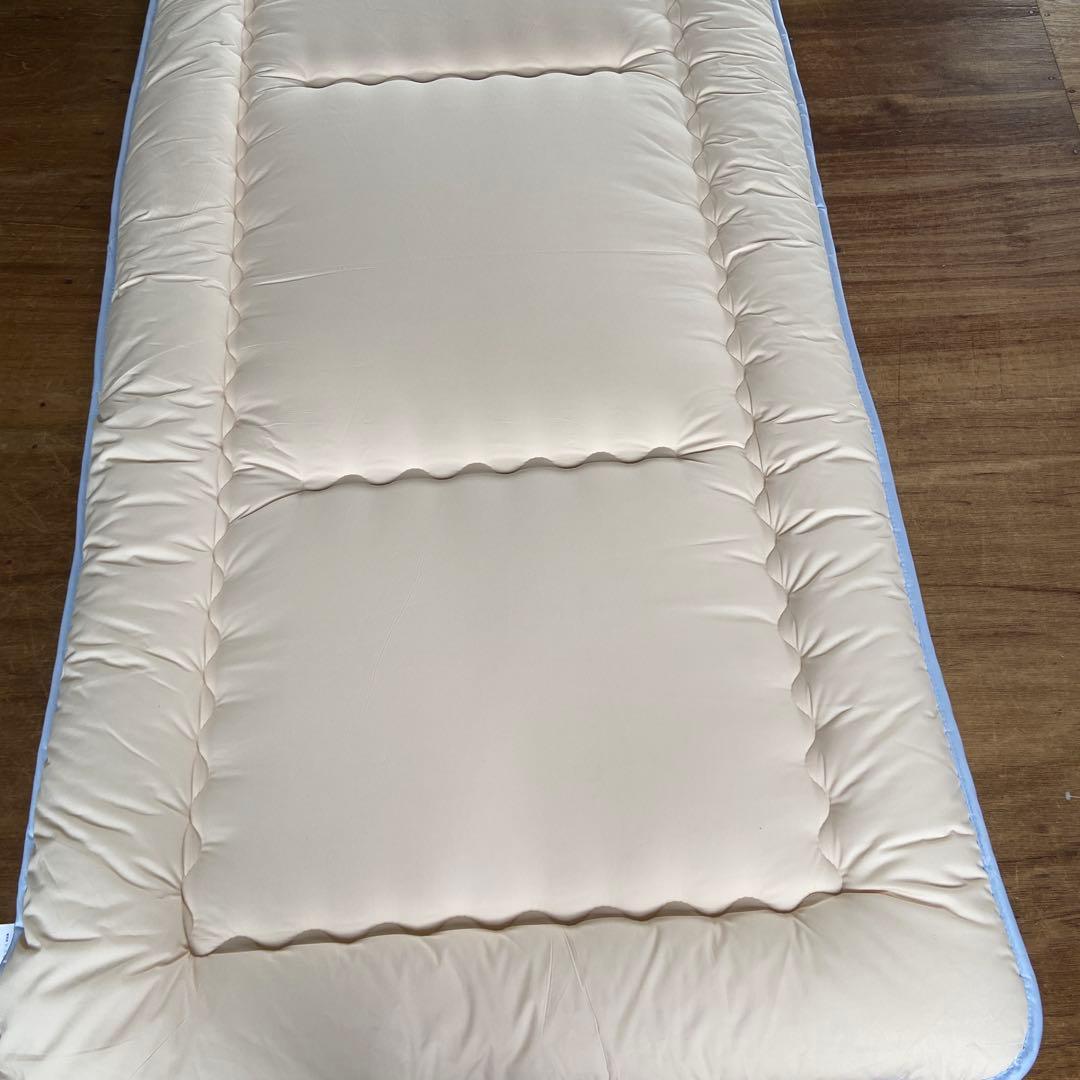 新品　未使用　生地　綿　100％使用　敷布団　シングル　２枚セット