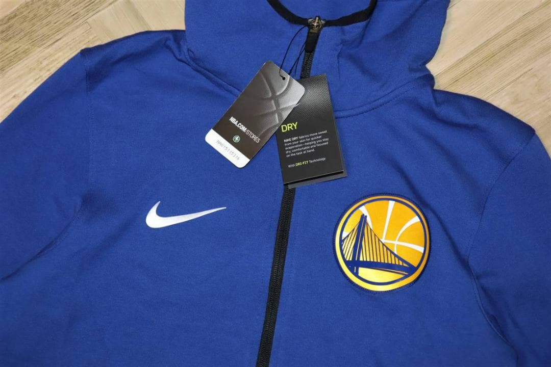 新品ナイキ NBA ゴールデンステート ウォリアーズ ジップ パーカー (S)Ⓗ