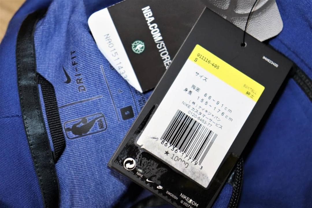 新品ナイキ NBA ゴールデンステート ウォリアーズ ジップ パーカー (S)Ⓗ