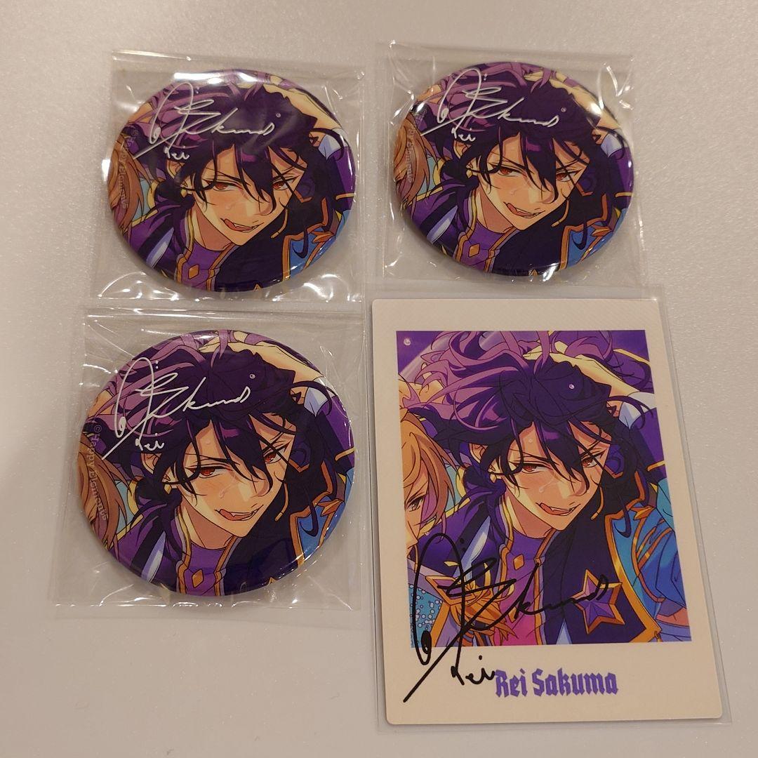 あんスタ 10周年 展示会 缶バッジ ぱしゃっつ 朔間零 4点セット