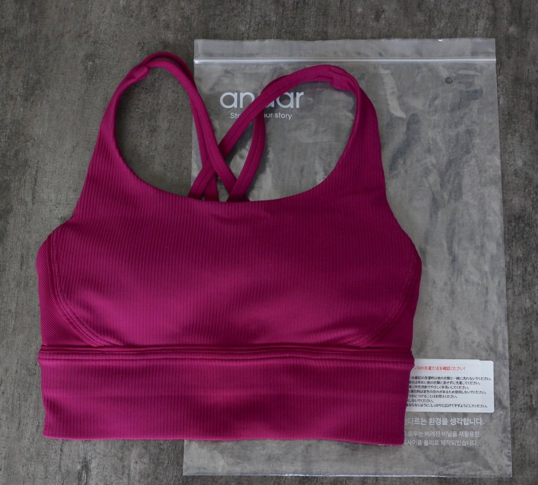 lululemon ルルレモン エナジーブラロングライン サイズ4 ピンク