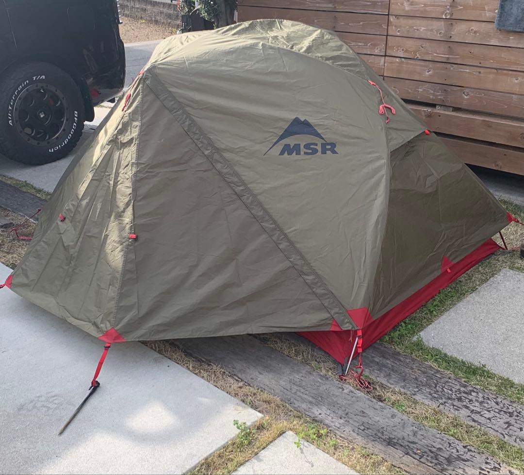MSR エリクサー2 テント オリーブグリーン
