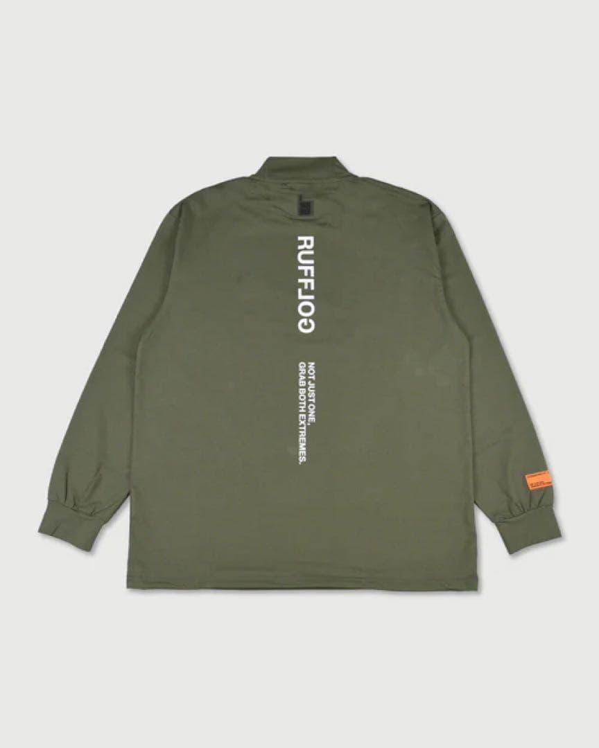 RUFFLOG MOCK NECK KHAKI ラフロッグ　新作