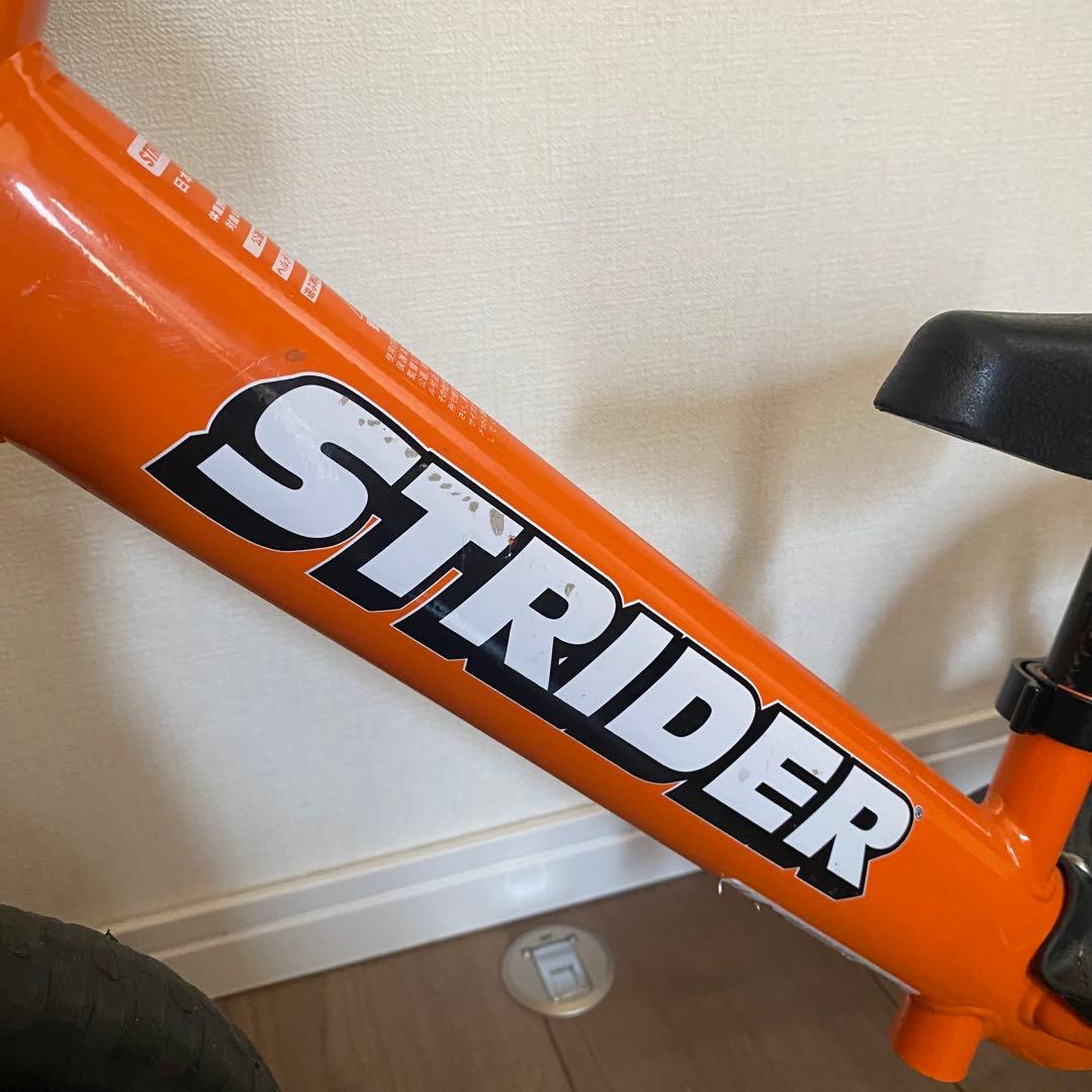 STRIDER バランスバイク オレンジ 収納バッグ付き