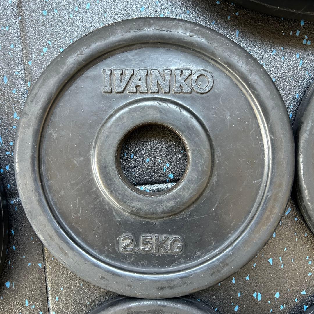 IVANKO イヴァンコ　オリンピックラバープレート 107.5kgセット