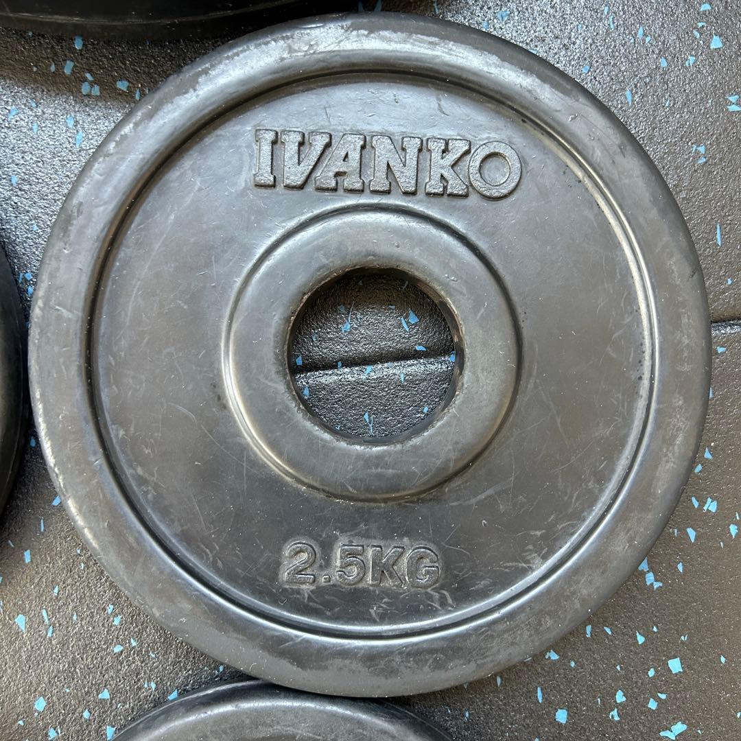IVANKO イヴァンコ　オリンピックラバープレート 107.5kgセット