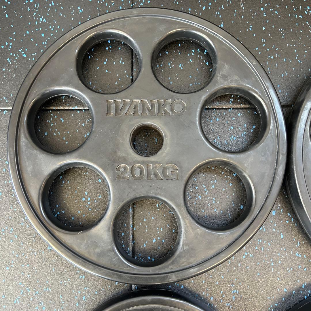 IVANKO イヴァンコ　オリンピックラバープレート 107.5kgセット