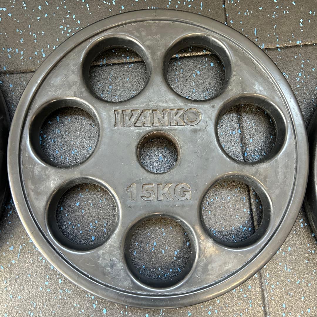 IVANKO イヴァンコ　オリンピックラバープレート 107.5kgセット