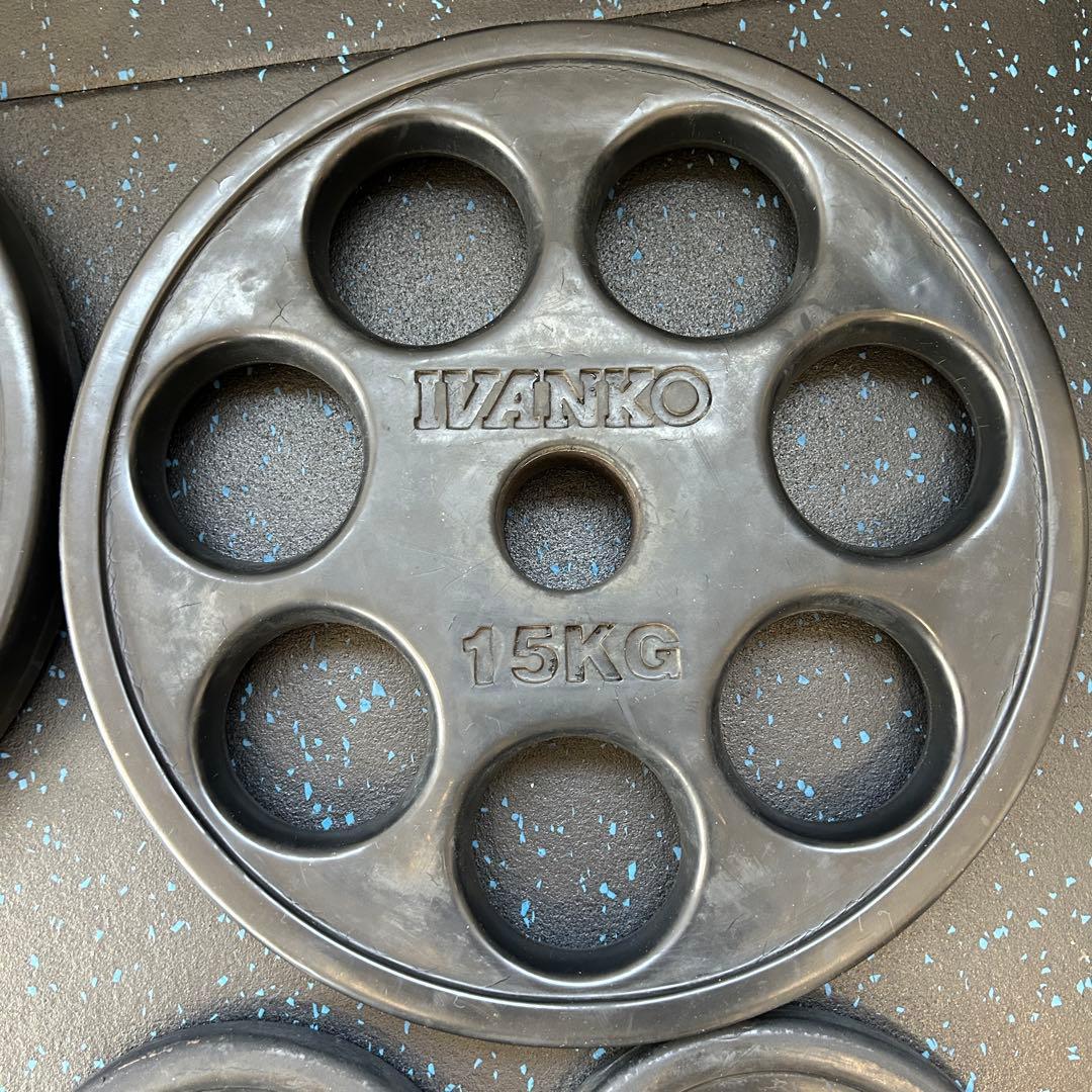 IVANKO イヴァンコ　オリンピックラバープレート 107.5kgセット