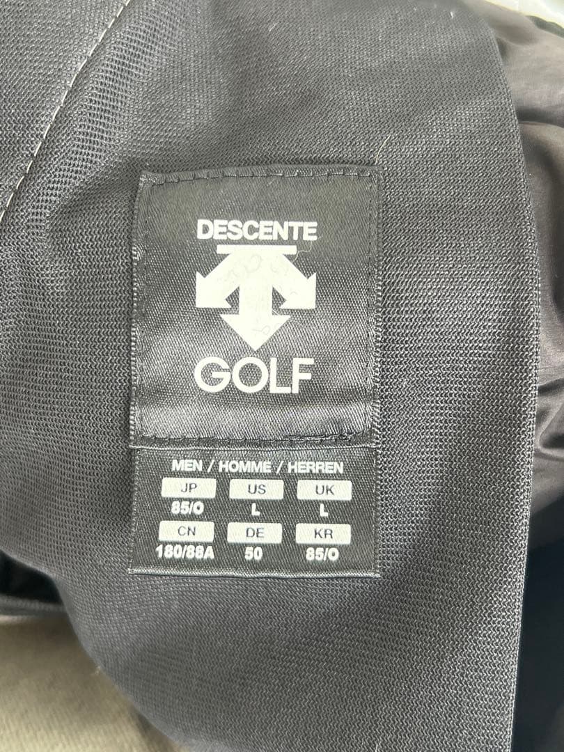 DESCENTE デサント　ダウンパンツ　O/85 ブラックxグレー