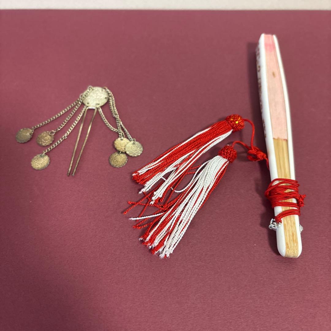 【美品】七五三用金色×ブラック　帯小物セット