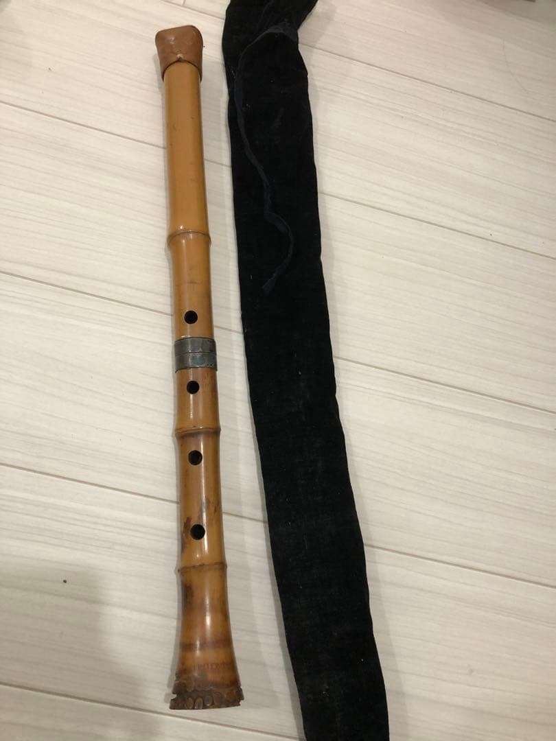 尺八　琴古流　一尺八寸　銀継　美品