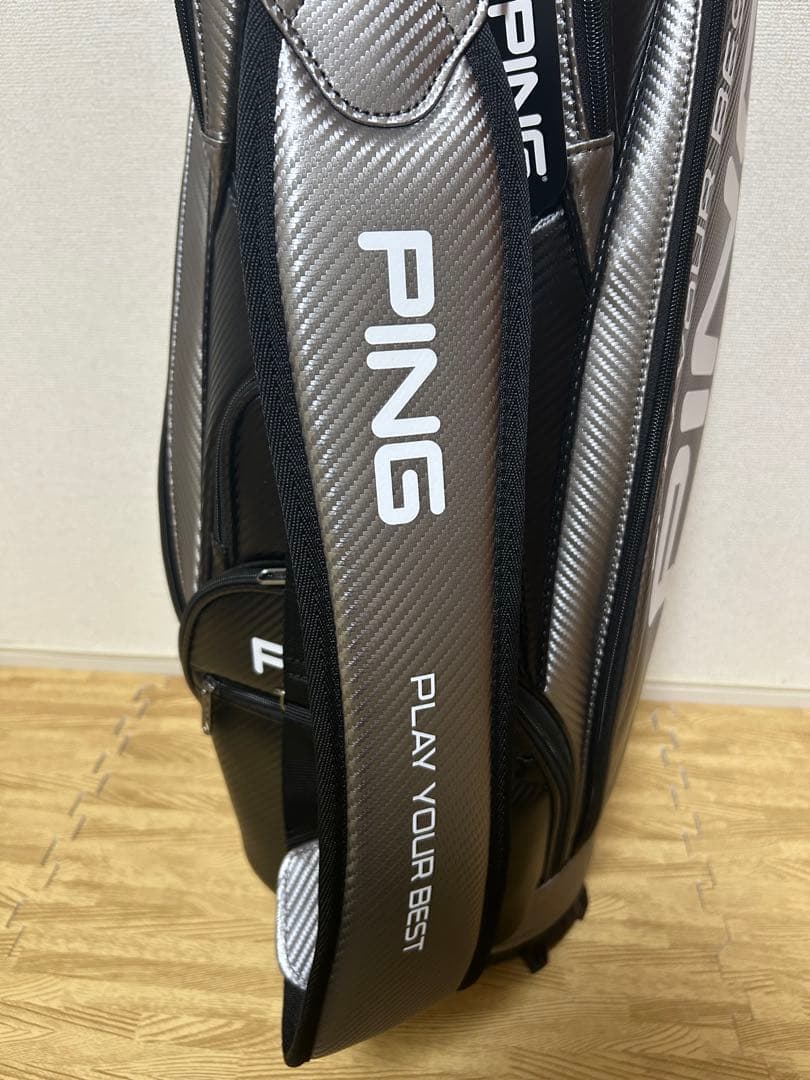 PING キャディバッグ CB-U2502 ソフト ガンメタ 9.5型