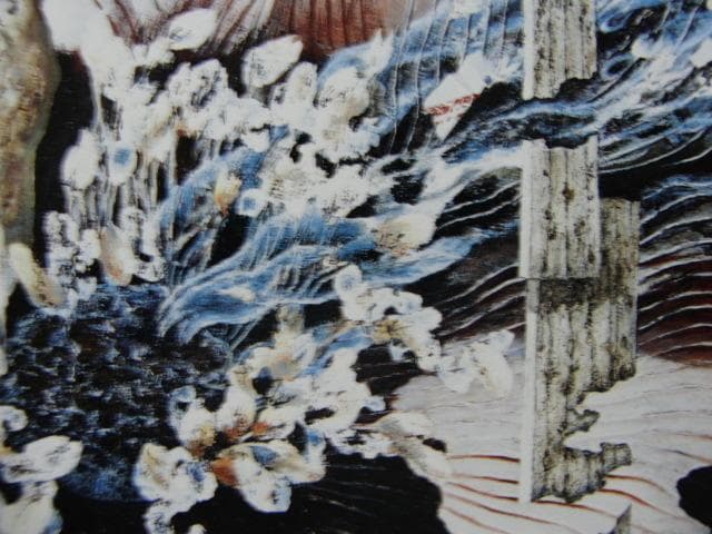 日下部淑子【花のうてな】希少画集画、状態良好、新品高級額装付