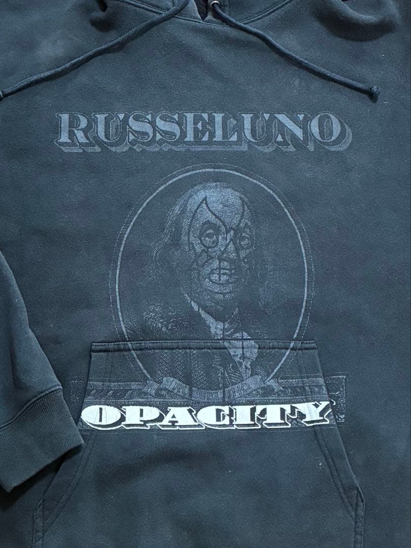 RusselunoサイズL ブラック OPACITYパーカー　ゴルフ　裏起毛