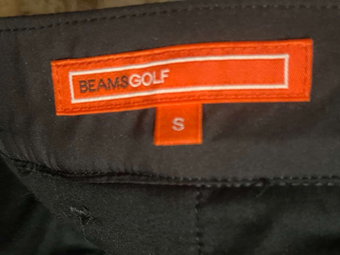 BEAMSゴルフ ブラックPOLATECHパンツ サイズS