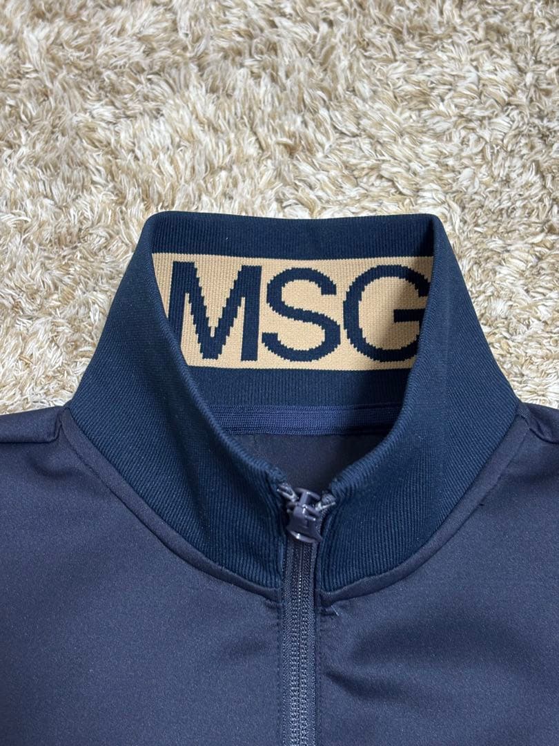 BEAMS GOLF ハーフジップ ジャージ S ネイビー