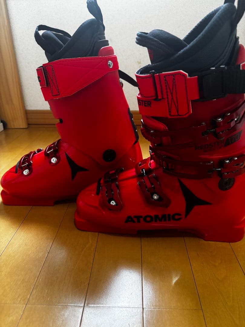 ATOMIC スキー用ブーツ 男性用 レッド