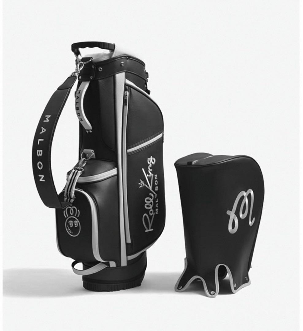新品　キャディーバッグ　黒　マルボンゴルフ MALBON GOLF