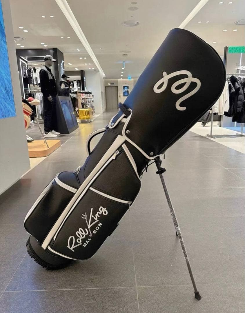 新品　キャディーバッグ　黒　マルボンゴルフ MALBON GOLF