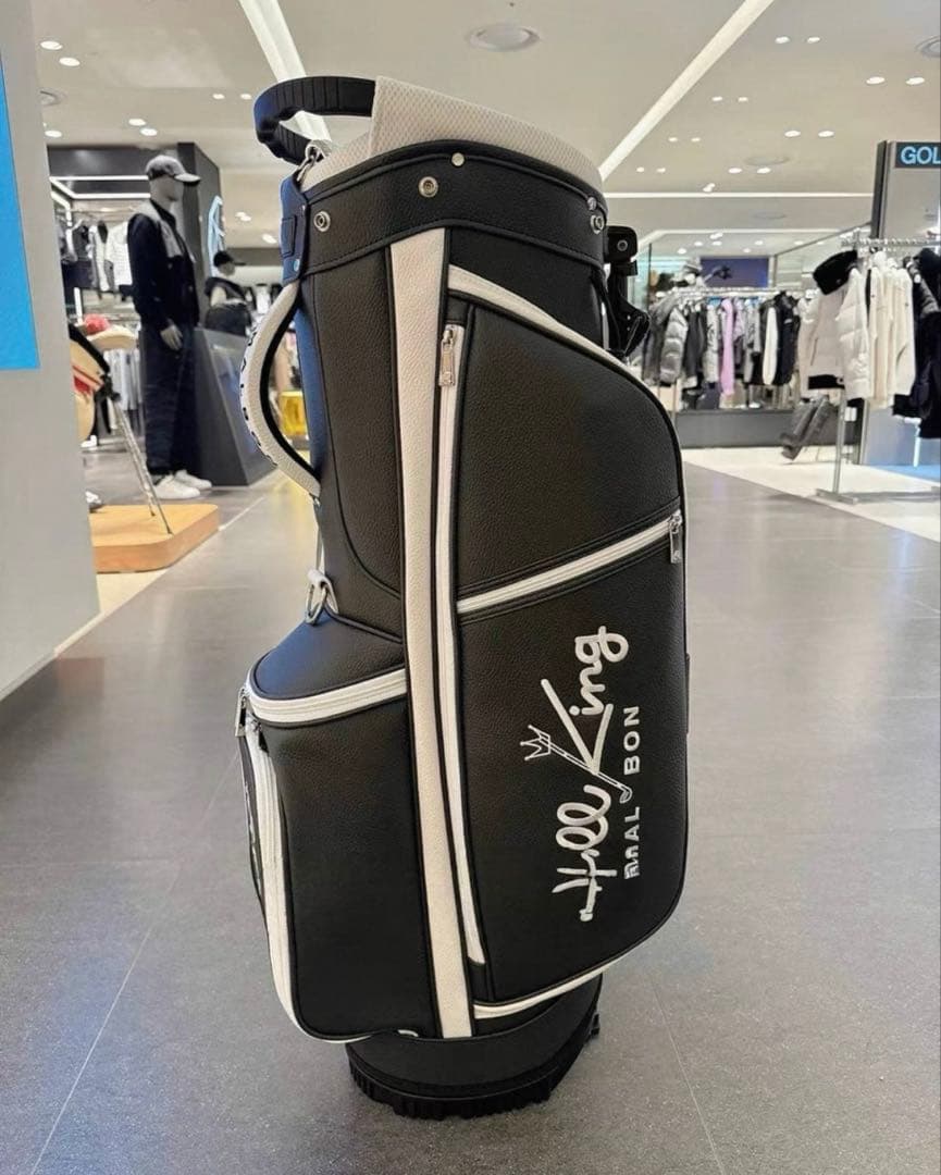 新品　キャディーバッグ　黒　マルボンゴルフ MALBON GOLF