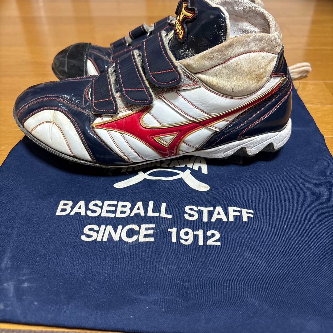 ミズノMIZUNO野球スパイク、オーダースパイク、ベルクロ、ミドル、26㎝