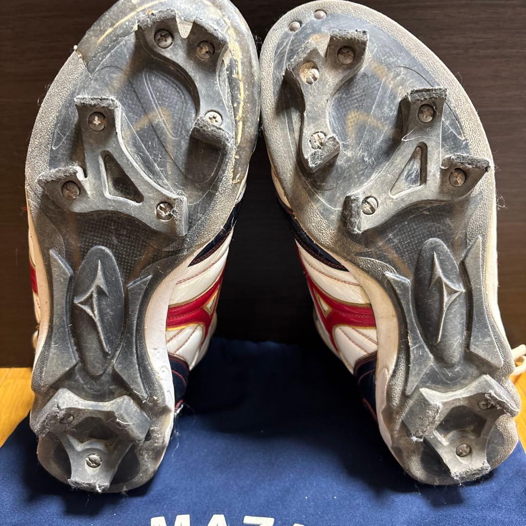 ミズノMIZUNO野球スパイク、オーダースパイク、ベルクロ、ミドル、26㎝