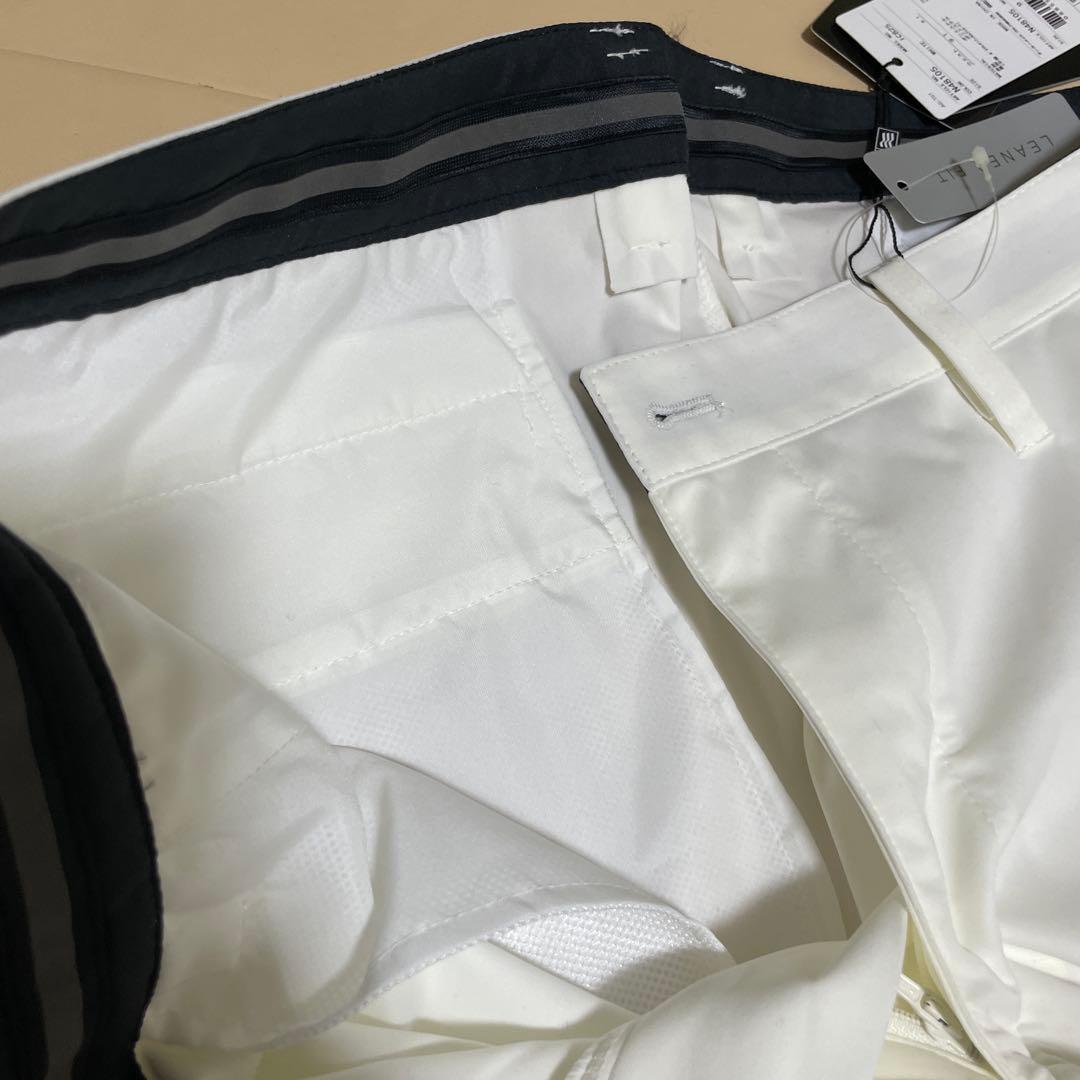 adidas ゴルフパンツ ホワイト　ウィンドブレーカー　ウエスト91