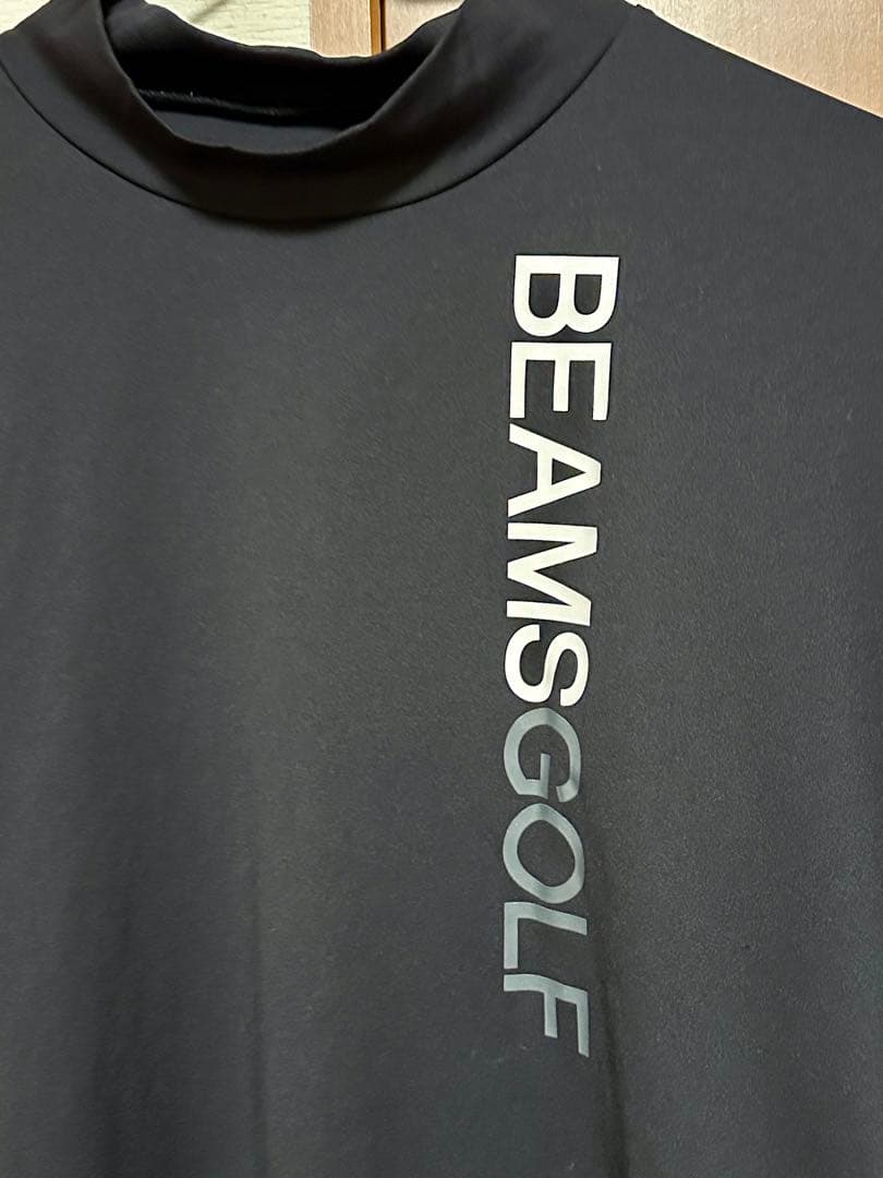 BEAMS GOLF☆モックネック☆黒☆ゴルフシャツ☆L