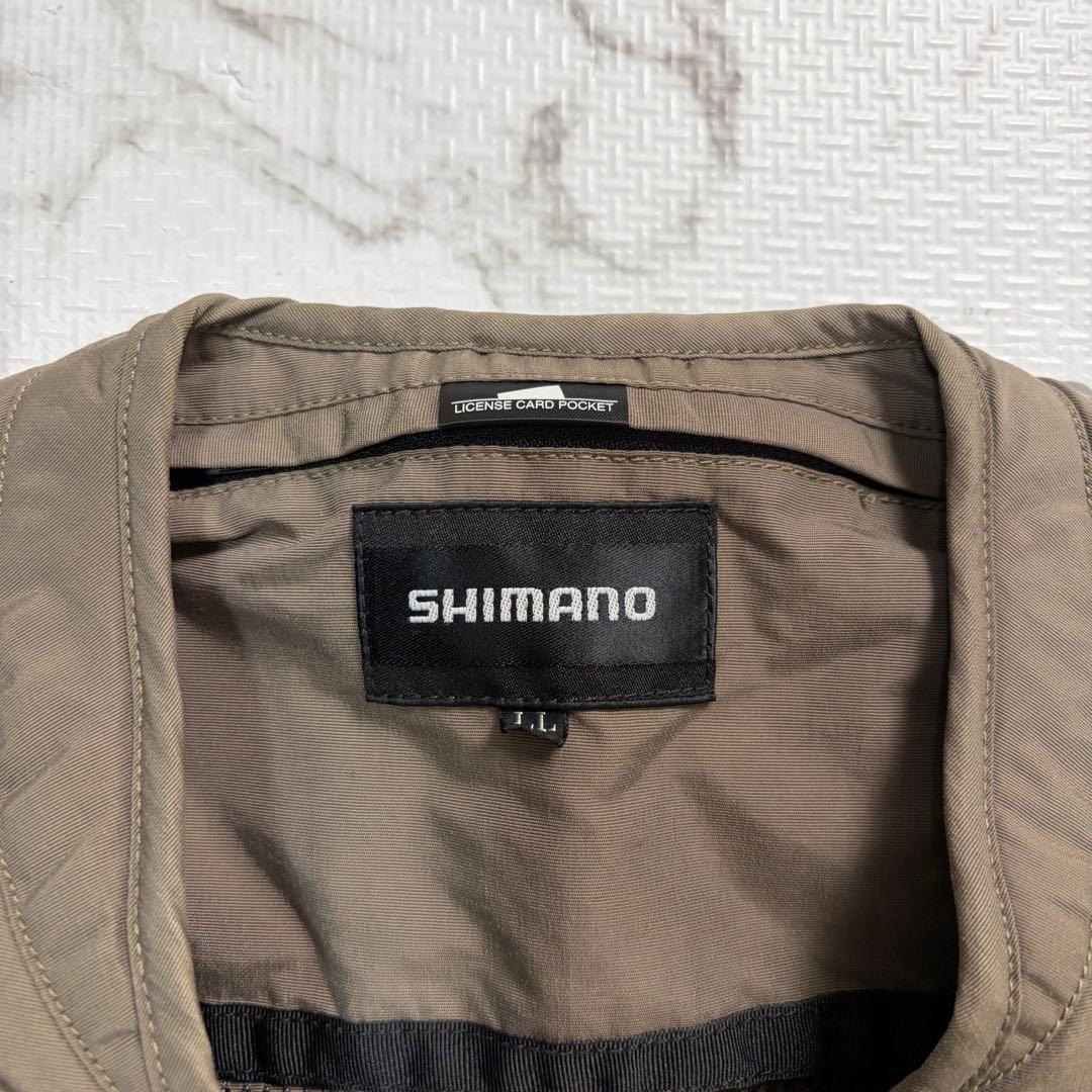 美品✨シマノ撥水フィッシングベスト サイズLL 海・渓流釣り VE-034G