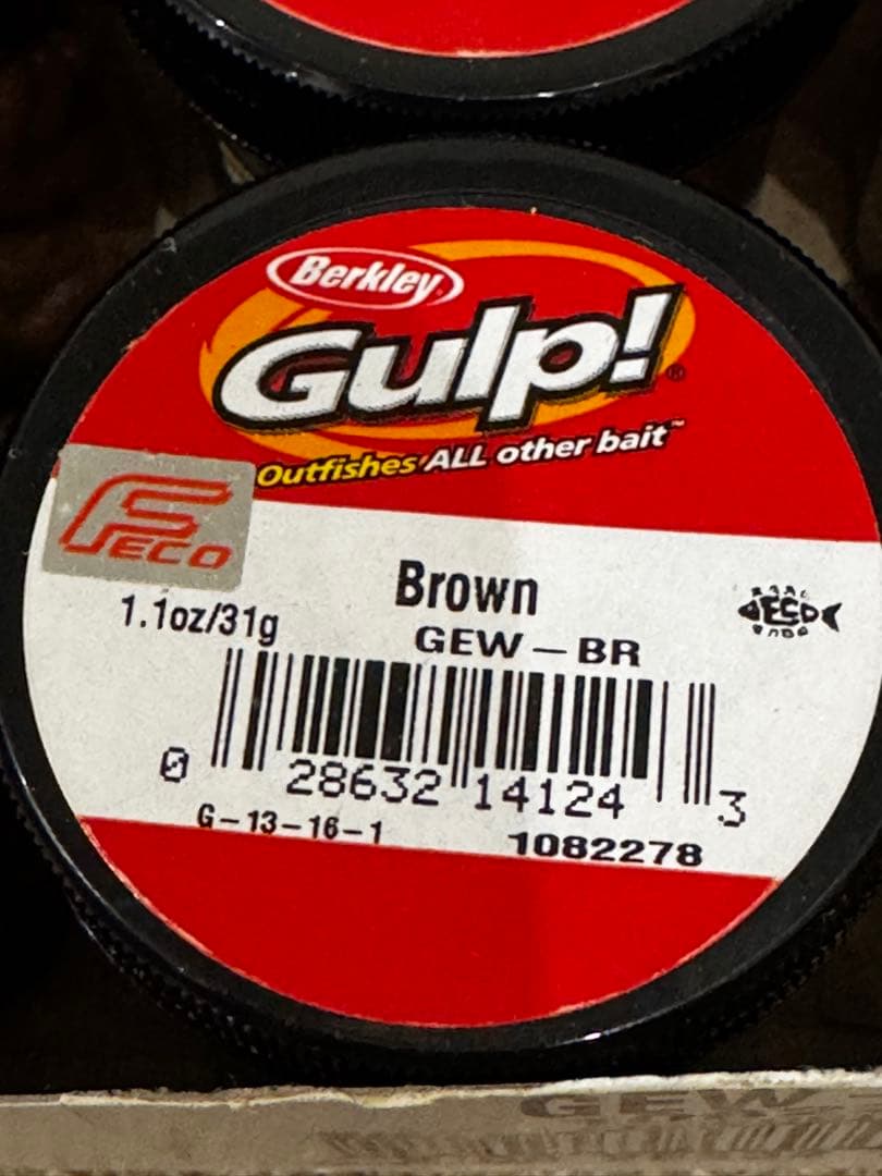 【未開封】Berkley GULP EARTHWORM BRWN 6個