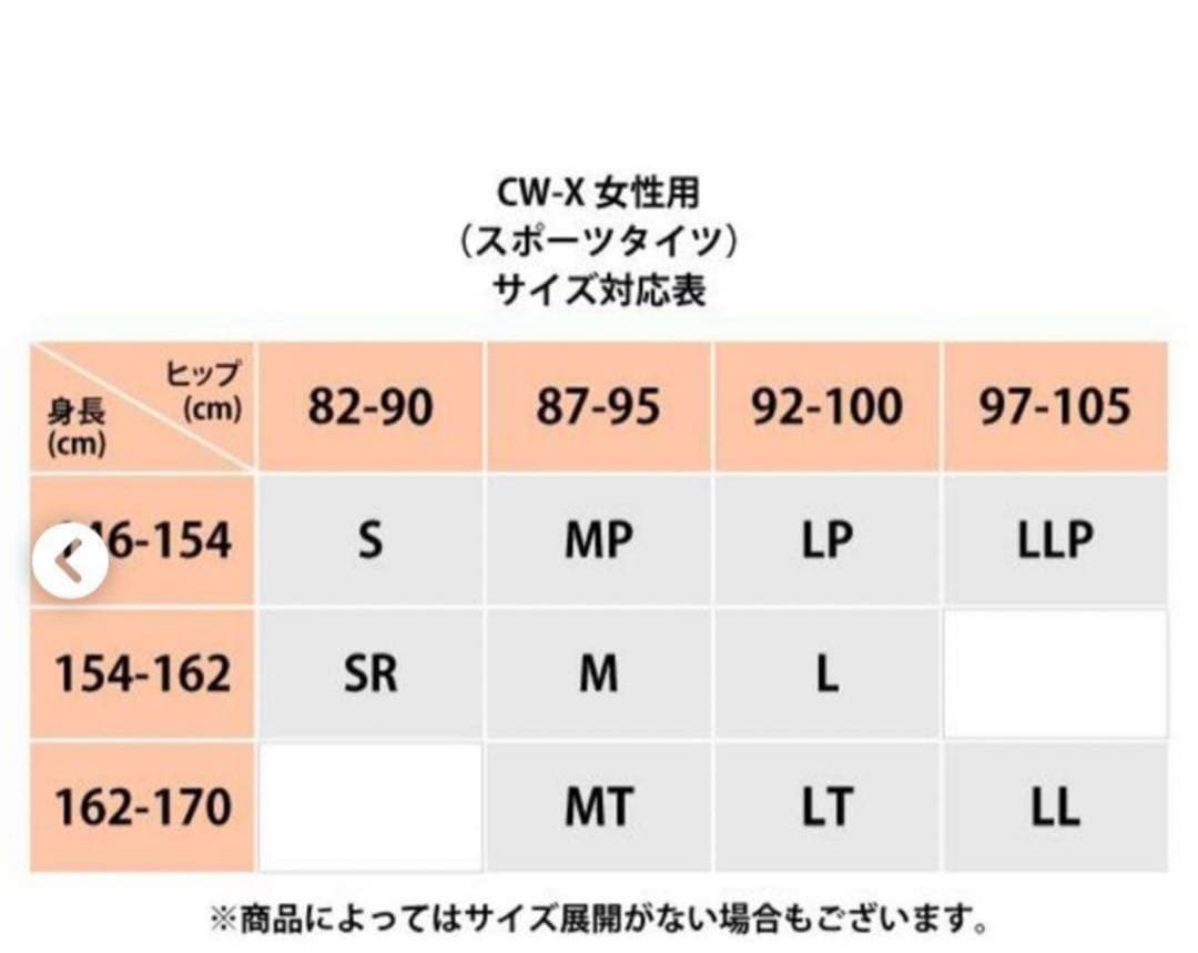 【新品未使用】ワコール CW-X スポーツタイツ HZY149 ロング SR