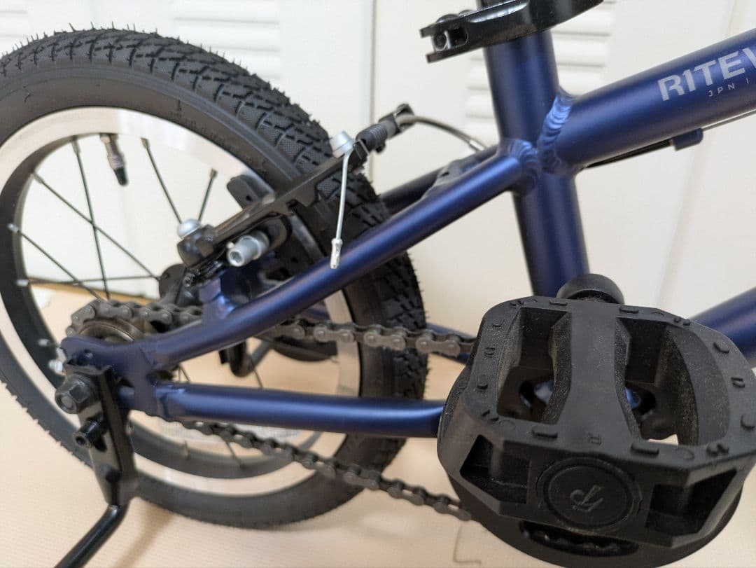 【ほぼ新品】RITEWAY ZIT14インチ ネイビー 補助輪付き