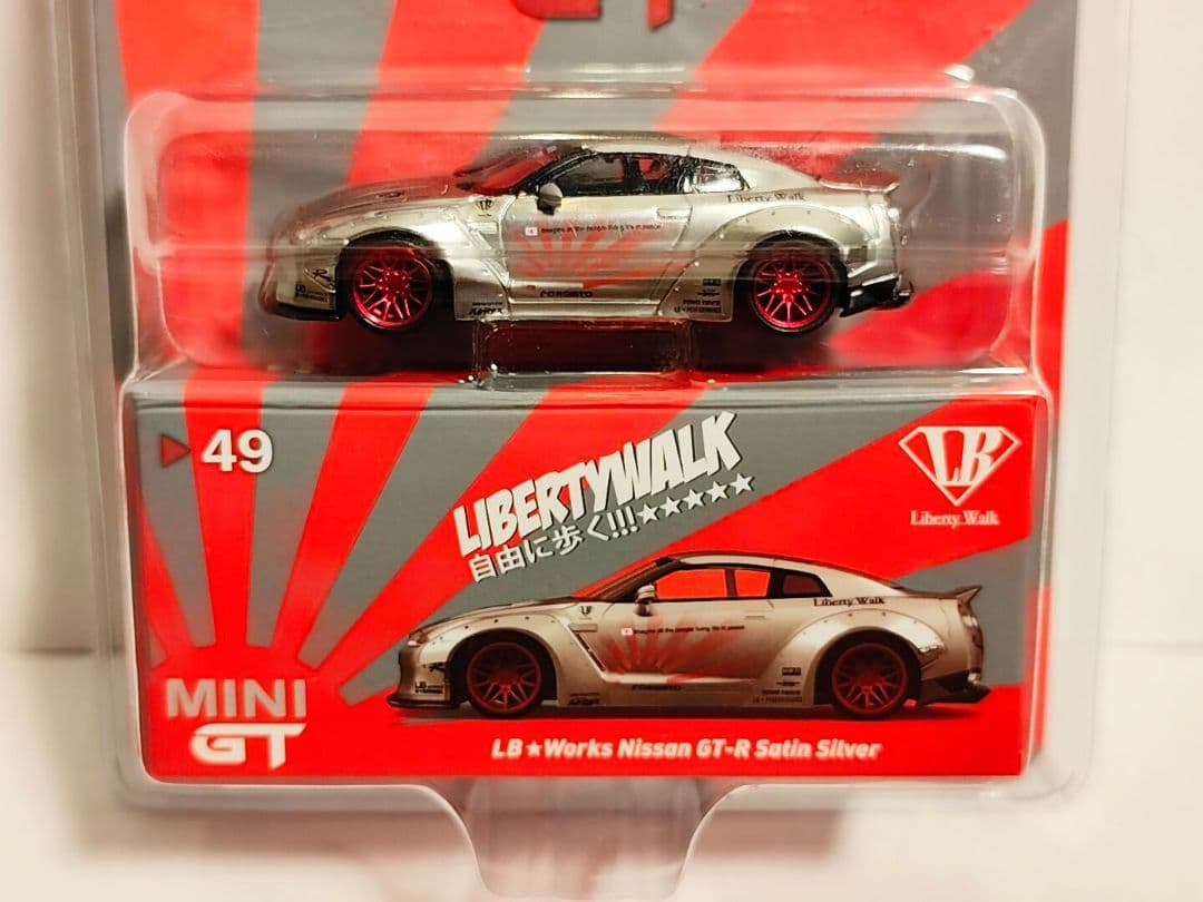 ミニカー MINIGT LBWK Nissan GT-R Satin Silver RHD