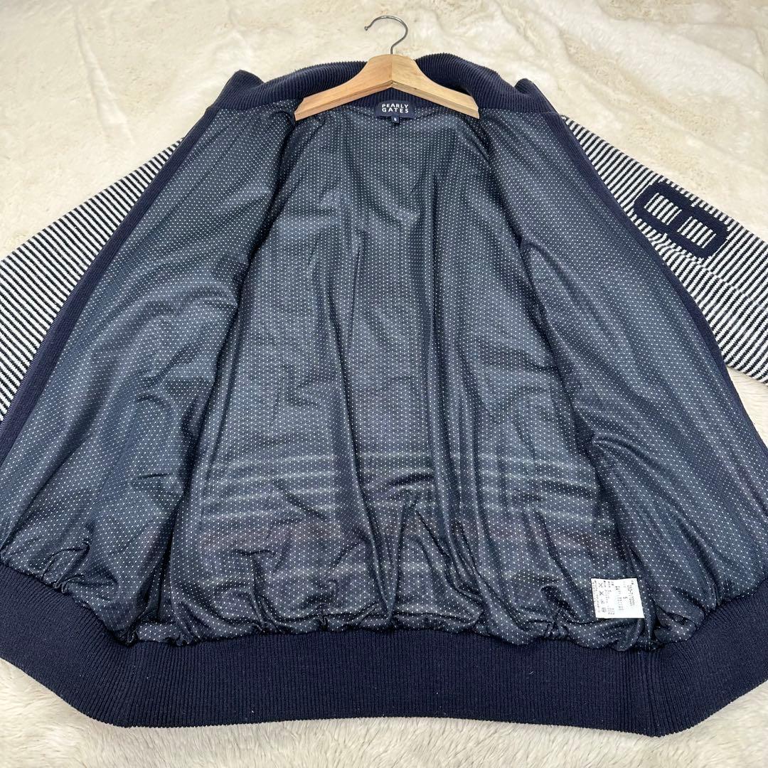✨美品✨パーリーゲイツ 蓄熱保温裏地付ニットブルゾン 89ロゴ 日本製 5 L