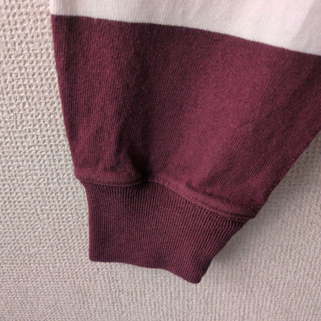 人気カラー☆ポロラルフローレン 太ボーダー 刺繍 エルボーパッチ ラガーシャツ