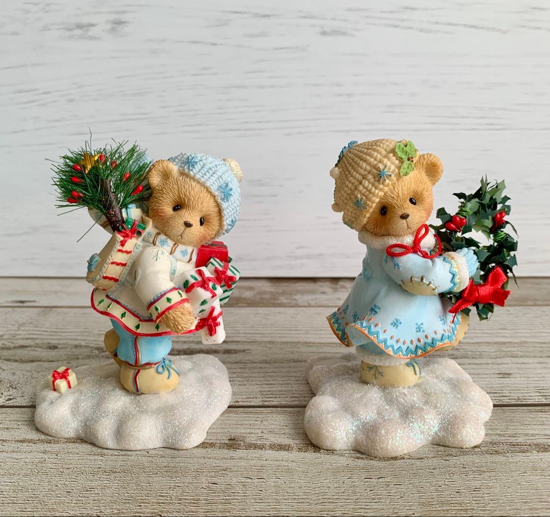 チェリッシュドテディーズ エリックとインガ クリスマス 置物