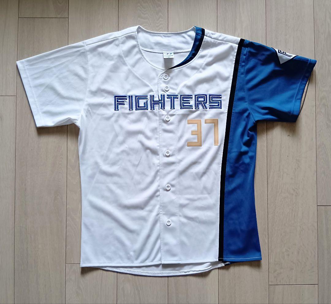 北海道　日本ハム　ファイターズ　江越　ホーム　ユニフォーム　ファナティクス　S