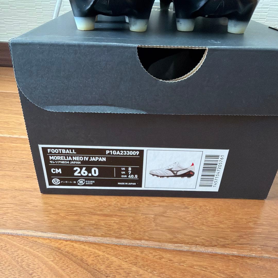 MIZUNO モレリアネオ4ジャパン　26.0cm