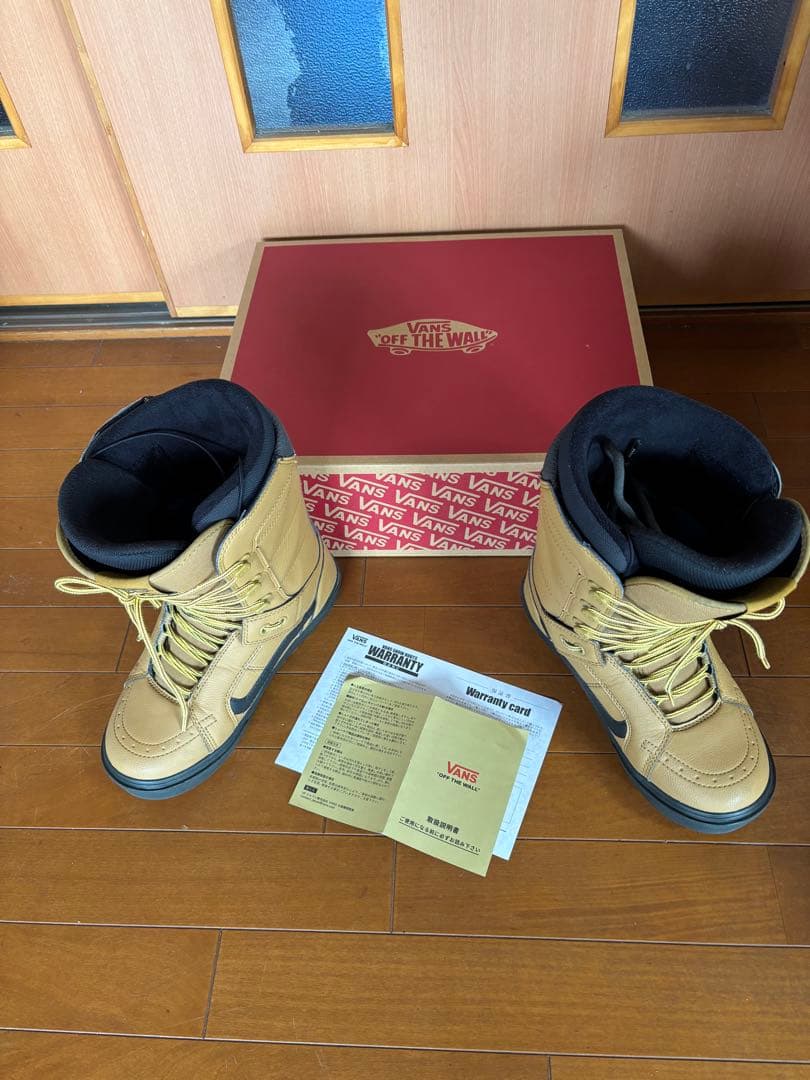 1000円値引 vansブラウン スノーボードブーツ 男性用25.5cm