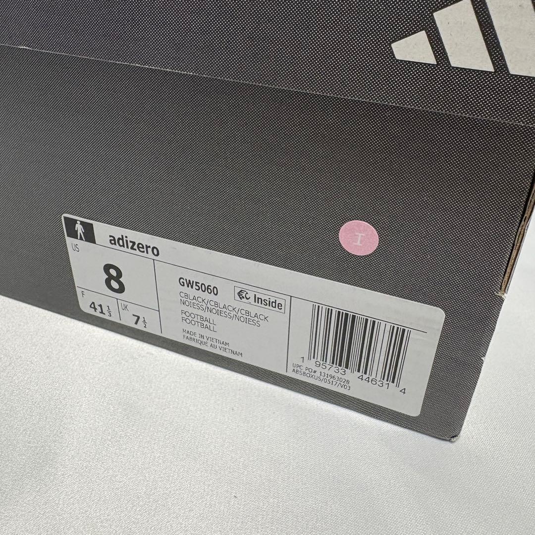 ADIDAS ADIZERO CLEATS BLACK 26.0㎝ アメフト　I