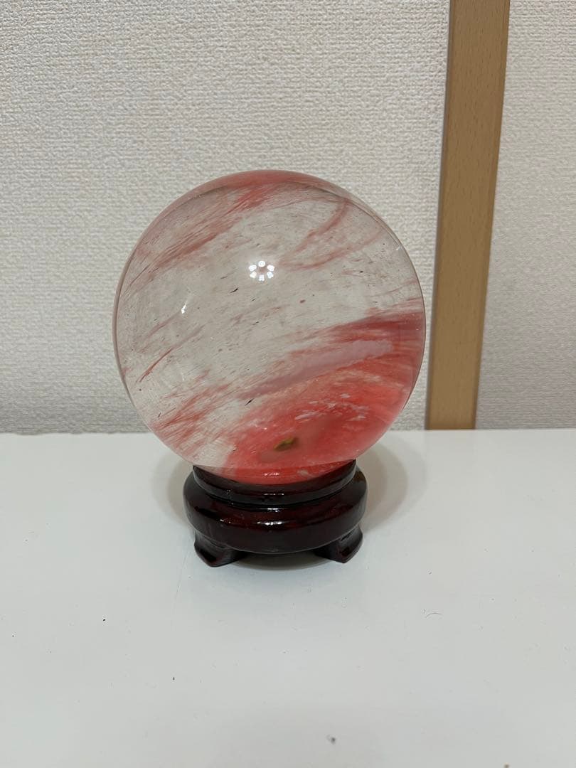 赤水晶　レッドクォーツ　130mm 大きい　勝負運　仕事運　2411-15-1