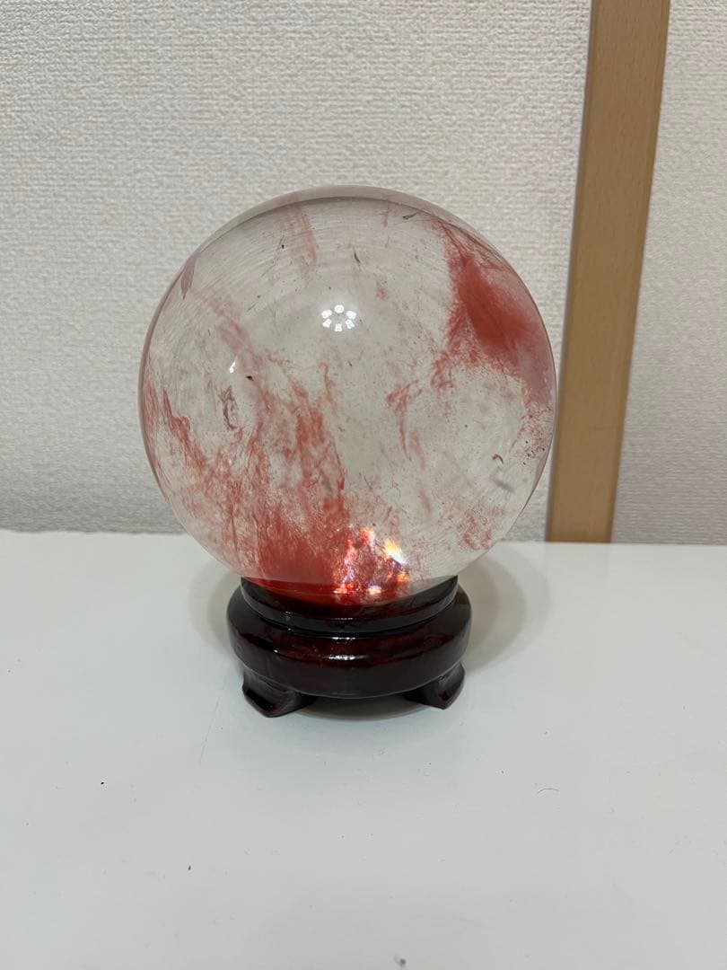 赤水晶　レッドクォーツ　130mm 大きい　勝負運　仕事運　2411-15-1