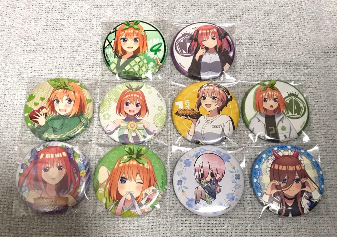 【1点約138円】五等分の花嫁 缶バッジ まとめ売り 5￼￼7個セット
