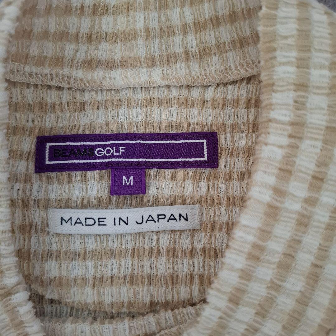 BEAMSGOLF　半袖モックネック