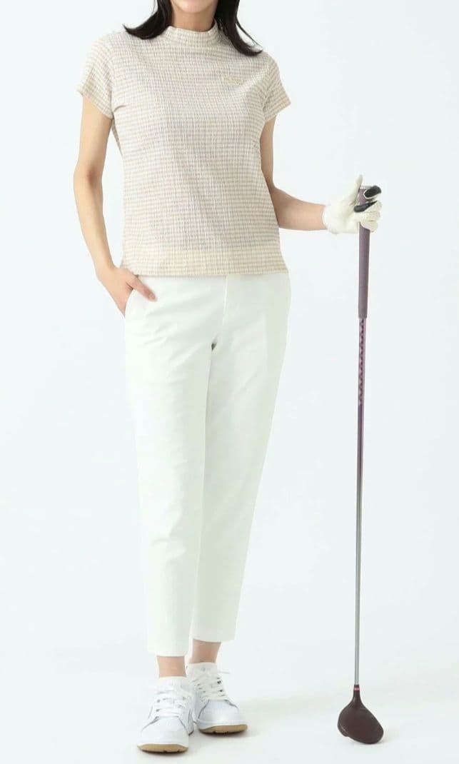 BEAMSGOLF　半袖モックネック
