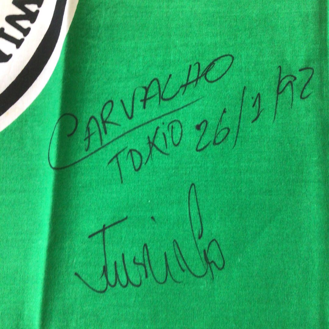 サッカー　読売ウイングス(ヴェルディ)　サイン入エンブレム　旗